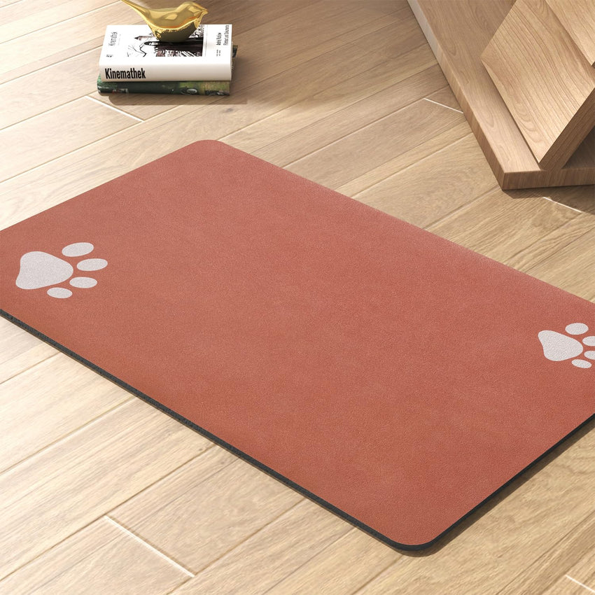 Pet Feeding Mat - Absorbent Dog Mat for Food and Water Bowl - No Stains Quick Dry Dog Water Dispenser Mat - Dog Accessories Pet Supplies - Dog Water Bowl for Messy Drinkers - 7DAY'S