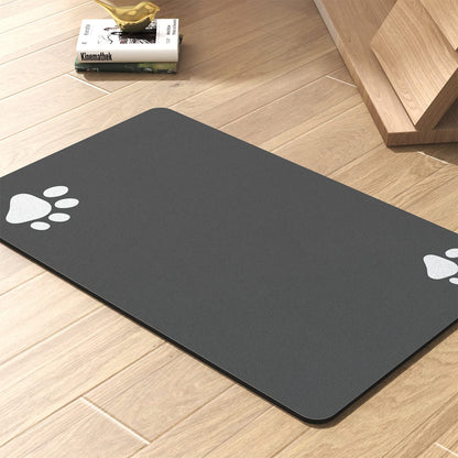 Pet Feeding Mat - Absorbent Dog Mat for Food and Water Bowl - No Stains Quick Dry Dog Water Dispenser Mat - Dog Accessories Pet Supplies - Dog Water Bowl for Messy Drinkers - 7DAY'S