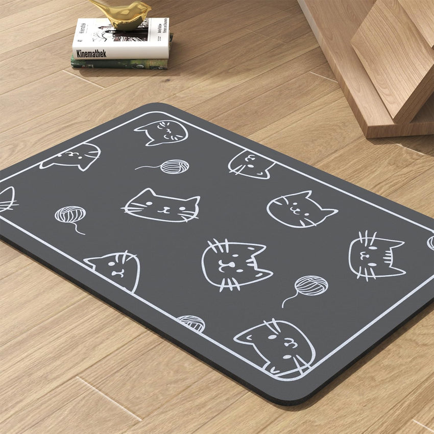 Pet Feeding Mat - Absorbent Dog Mat for Food and Water Bowl - No Stains Quick Dry Dog Water Dispenser Mat - Dog Accessories Pet Supplies - Dog Water Bowl for Messy Drinkers - 7DAY'S