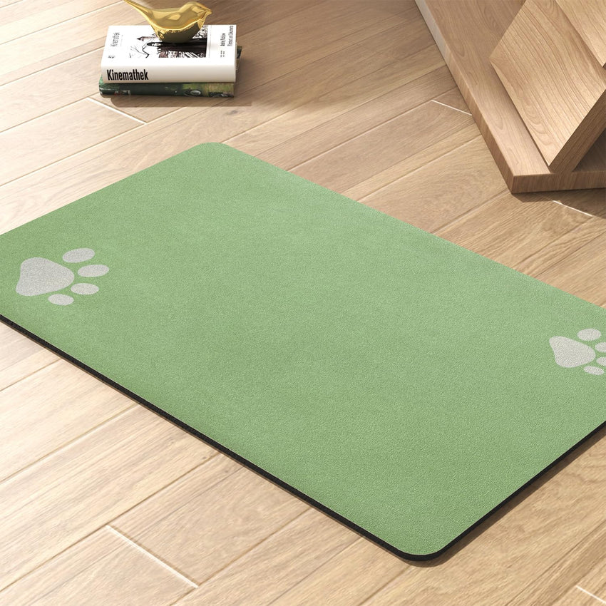 Pet Feeding Mat - Absorbent Dog Mat for Food and Water Bowl - No Stains Quick Dry Dog Water Dispenser Mat - Dog Accessories Pet Supplies - Dog Water Bowl for Messy Drinkers - 7DAY'S