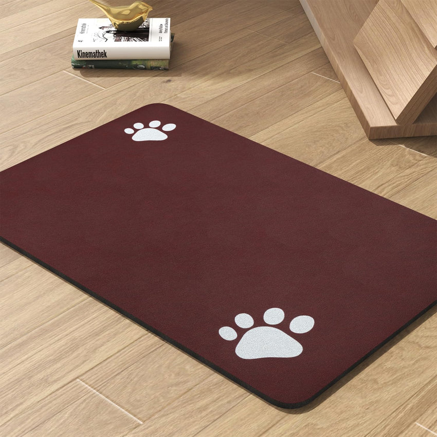 Pet Feeding Mat - Absorbent Dog Mat for Food and Water Bowl - No Stains Quick Dry Dog Water Dispenser Mat - Dog Accessories Pet Supplies - Dog Water Bowl for Messy Drinkers - 7DAY'S