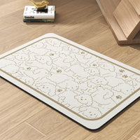 Pet Feeding Mat - Absorbent Dog Mat for Food and Water Bowl - No Stains Quick Dry Dog Water Dispenser Mat - Dog Accessories Pet Supplies - Dog Water Bowl for Messy Drinkers - 7DAY'S