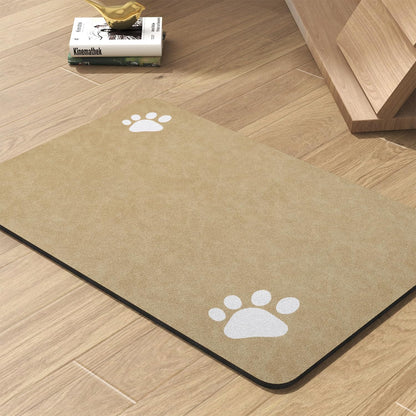 Pet Feeding Mat - Absorbent Dog Mat for Food and Water Bowl - No Stains Quick Dry Dog Water Dispenser Mat - Dog Accessories Pet Supplies - Dog Water Bowl for Messy Drinkers - 7DAY'S