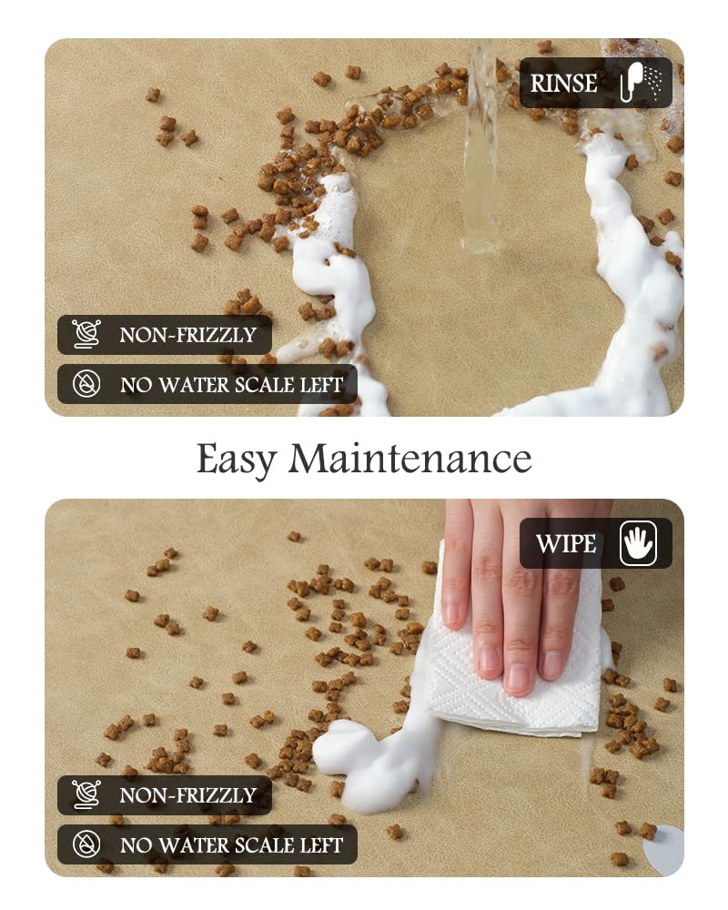 Pet Feeding Mat - Absorbent Dog Mat for Food and Water Bowl - No Stains Quick Dry Dog Water Dispenser Mat - Dog Accessories Pet Supplies - Dog Water Bowl for Messy Drinkers - 7DAY'S