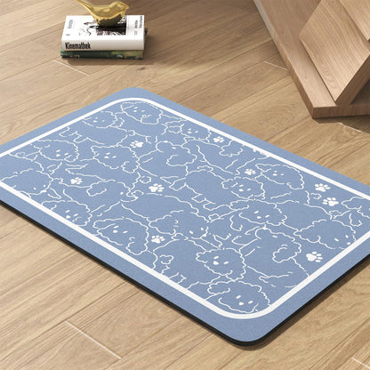 Pet Feeding Mat - Absorbent Dog Mat for Food and Water Bowl - No Stains Quick Dry Dog Water Dispenser Mat - Dog Accessories Pet Supplies - Dog Water Bowl for Messy Drinkers - 7DAY'S