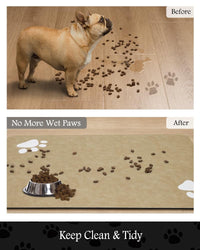 Pet Feeding Mat - Absorbent Dog Mat for Food and Water Bowl - No Stains Quick Dry Dog Water Dispenser Mat - Dog Accessories Pet Supplies - Dog Water Bowl for Messy Drinkers - 7DAY'S