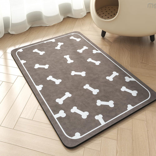 Pet Feeding Mat for Food and Water Bowl - No Stains Easy Clean Dog Food Quick Dry DogMat - Puppy Supplies Dog Water Bowl Mats - 7DAY'S