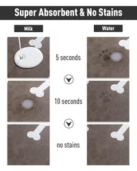 Pet Feeding Mat for Food and Water Bowl - No Stains Easy Clean Dog Food Quick Dry DogMat - Puppy Supplies Dog Water Bowl Mats - 7DAY'S