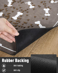 Pet Feeding Mat for Food and Water Bowl - No Stains Easy Clean Dog Food Quick Dry DogMat - Puppy Supplies Dog Water Bowl Mats - 7DAY'S