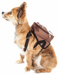 Pet Life 'Mooltese' Large - Pocketed Compartmental Animated Dog Harness Backpack - 7DAY'S