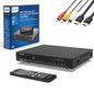 Philips DVD Players for TV with HDMI Port 1080P All Region HD DVD Player for Smart TV USB Input Remote Control Device, Mini DVD CD Player for Home Stereo System, HDMI and RCA Cable Included - 7DAY'S