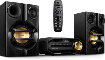 PHILIPS FX10 Bluetooth Stereo System for Home with CD Player , MP3, USB, FM Radio, Bass Reflex Speaker, 230 W, Remote Control Included - 7DAY'S