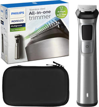 PHILIPS Multi Groomer 8000 Series, 21 Piece Grooming Kit, Beard Trimmer for Men, All - in - One Precision Trimmer for Face, Head, and Body - 7DAY'S