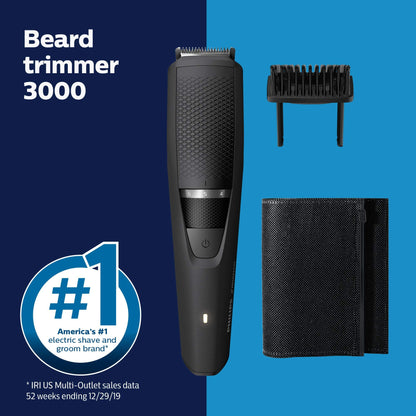 Philips Norelco Beard Trimmer and Hair Clipper, Cordless Grooming, Rechargeable, Adjustable Length, Beard Trimmer And Hair Clipper, No Blade Oil Needed, BT3210/41 - 7DAY'S