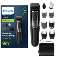 Philips Norelco Multigroom All - in - One Trimmer Series 3000 with 13 pieces - No Blade Oil Needed, MG3750/50 - 7DAY'S