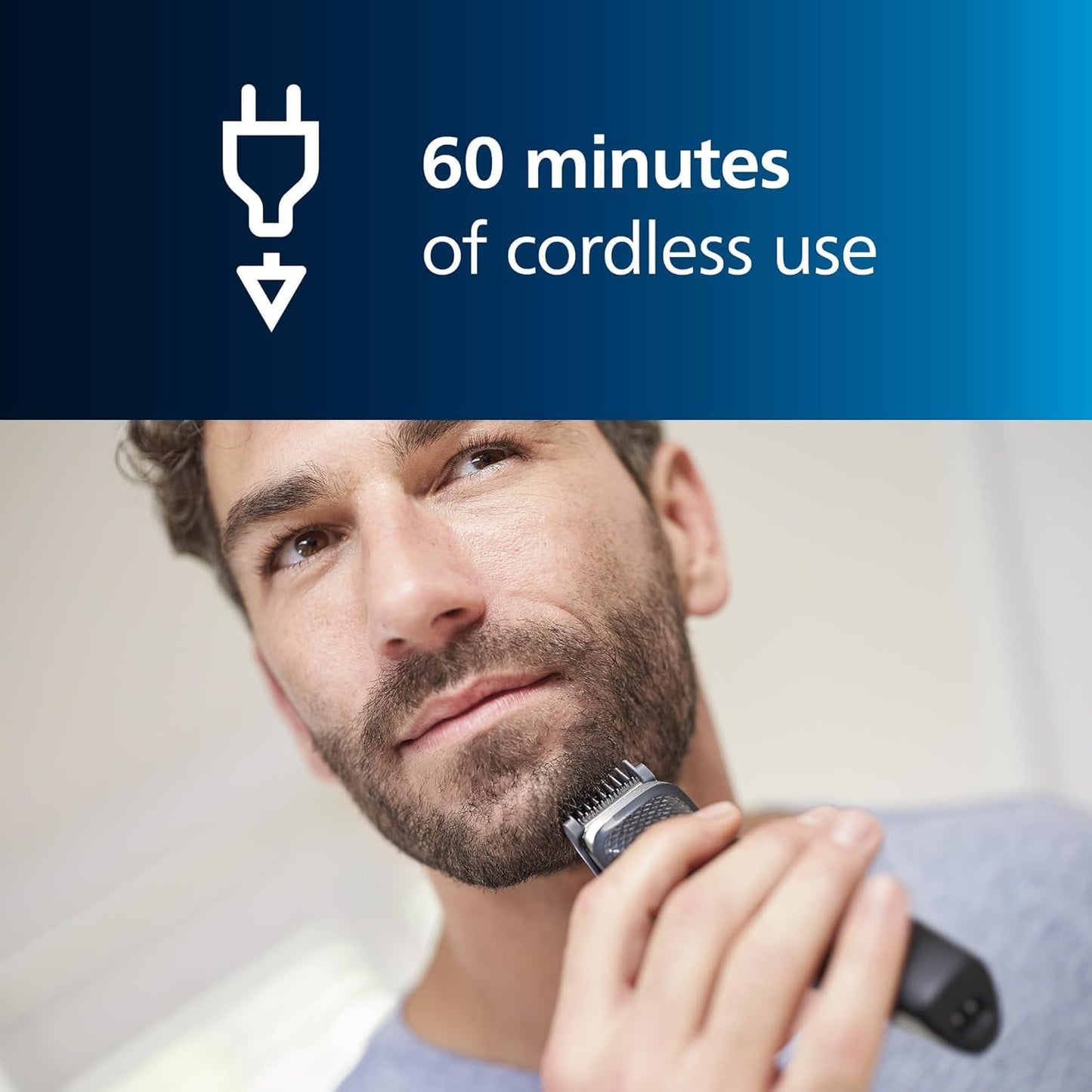 Philips Norelco Multigroom All - in - One Trimmer Series 3000 with 13 pieces - No Blade Oil Needed, MG3750/50 - 7DAY'S