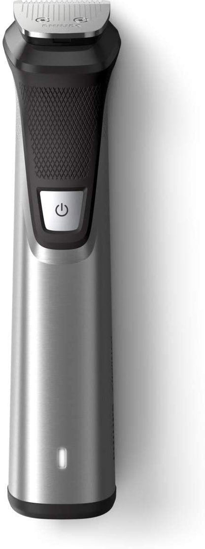 Philips Norelco Multigroom Men's Beard Grooming Kit with Trimmer for Head Body, Face - Stainless Steel with Travel Case - 7DAY'S
