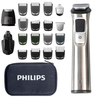 Philips Norelco Multigroom Men's Beard Grooming Kit with Trimmer for Head Body, Face - Stainless Steel with Travel Case - 7DAY'S