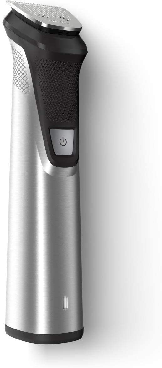 Philips Norelco Multigroom Men's Beard Grooming Kit with Trimmer for Head Body, Face - Stainless Steel with Travel Case - 7DAY'S