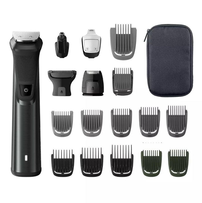 PHILIPS Norelco Multigroom Series 9000 - 21 Piece Men's Grooming Kit for Beard, Body, face, Nose, Ear Hair Trimmer - 7DAY'S