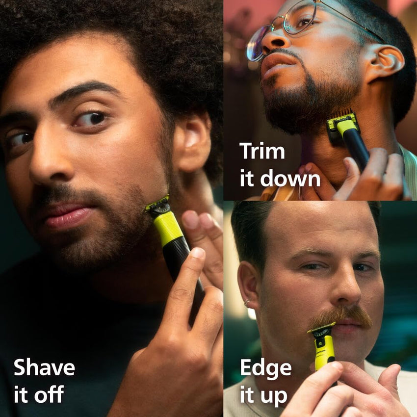 Philips Norelco OneBlade Face + Body Hybrid Electric Trimmer and Shaver, QP2630/70 - 7DAY'S
