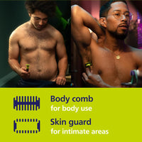 Philips Norelco OneBlade Face + Body Hybrid Electric Trimmer and Shaver, QP2630/70 - 7DAY'S