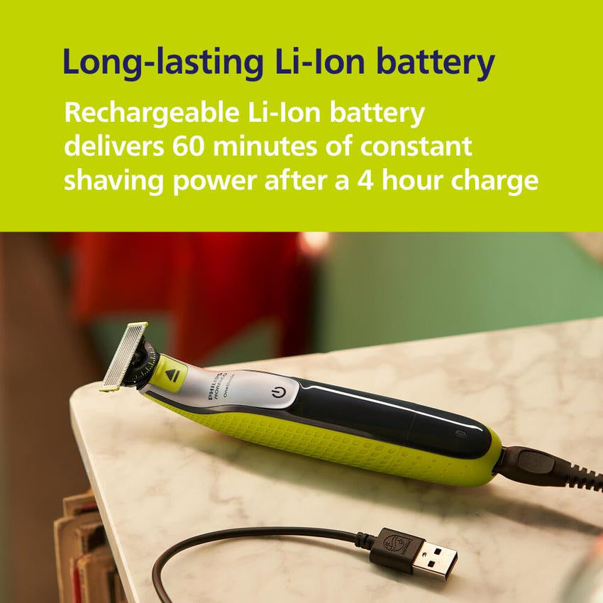Philips Norelco OneBlade Face + Body Hybrid Electric Trimmer and Shaver, QP2630/70 - 7DAY'S