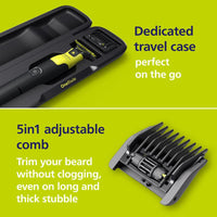 Philips Norelco OneBlade Face + Body Hybrid Electric Trimmer and Shaver, QP2630/70 - 7DAY'S