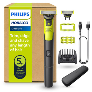 Philips Norelco OneBlade Face + Body Hybrid Electric Trimmer and Shaver, QP2630/70 - 7DAY'S