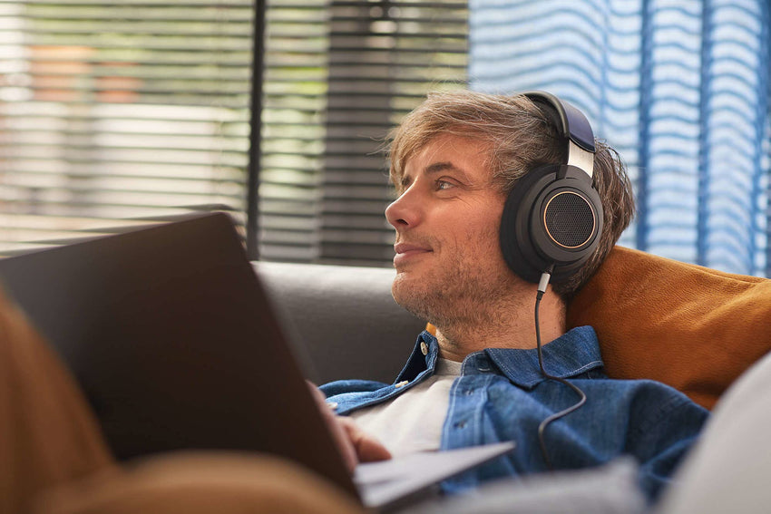 PHILIPS Over Ear Open Back Stereo Headphones Wired with Detachable Audio Jack, Studio Monitor Headphones for Recording Podcast DJ Music Piano Guitar (SHP9600) - 7DAY'S