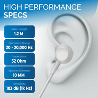 Philips USB C Earbuds Wired with Microphone, in Ear Type C Headphones with mic, Powerful Bass, Lightweight, USB - C Wired Earphones, 3 - Button in - line Remote Ear Buds (Black) - 7DAY'S