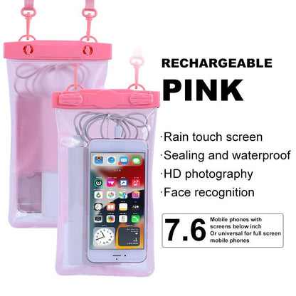Phone Waterproof Bag; Diving Case; 7.6 Inch IPX8 For Universal Phone; Swimming Seal Bag With Touch Screen - 7DAY'S