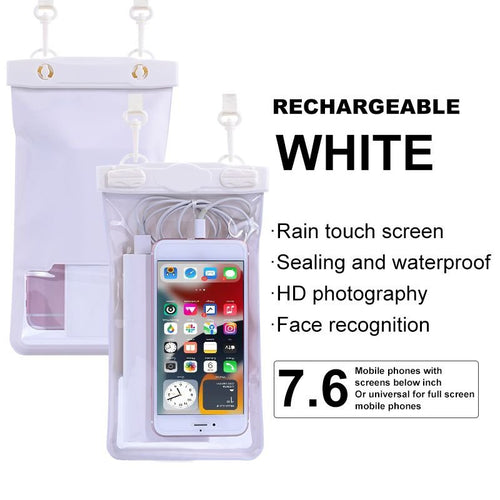 Phone Waterproof Bag; Diving Case; 7.6 Inch IPX8 For Universal Phone; Swimming Seal Bag With Touch Screen - 7DAY'S