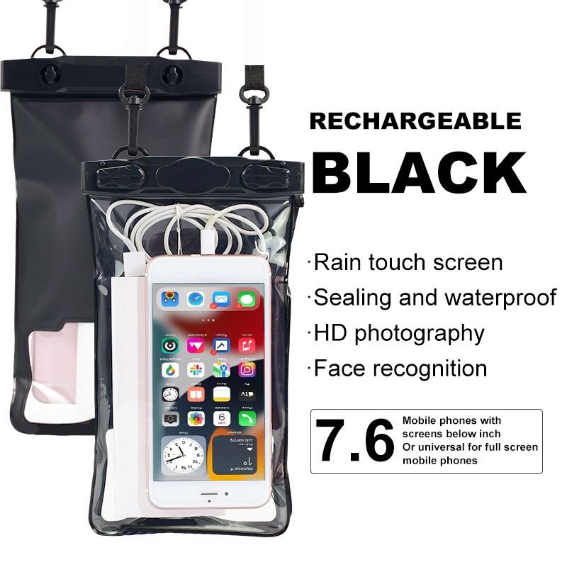 Phone Waterproof Bag; Diving Case; 7.6 Inch IPX8 For Universal Phone; Swimming Seal Bag With Touch Screen - 7DAY'S