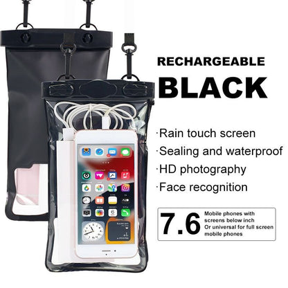 Phone Waterproof Bag; Diving Case; 7.6 Inch IPX8 For Universal Phone; Swimming Seal Bag With Touch Screen - 7DAY'S
