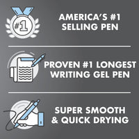 Pilot G2 Premium Gel Roller Pens 0.7, Fine Point Smooth Writing Pens Black, Pack of 12 - 7DAY'S