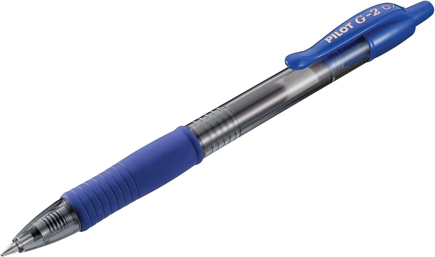 Pilot G2 Premium Gel Roller Pens 0.7, Fine Point Smooth Writing Pens Black, Pack of 12 - 7DAY'S