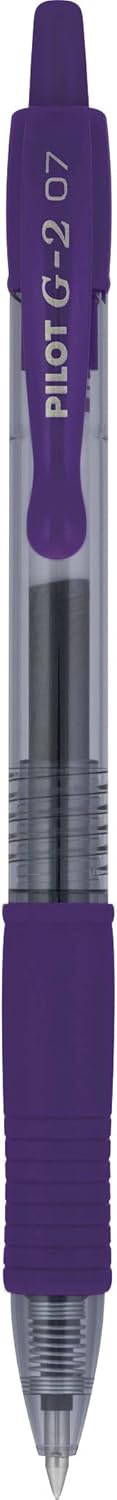 Pilot G2 Premium Gel Roller Pens 0.7, Fine Point Smooth Writing Pens Black, Pack of 12 - 7DAY'S