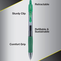 Pilot G2 Premium Gel Roller Pens 0.7, Fine Point Smooth Writing Pens Black, Pack of 12 - 7DAY'S