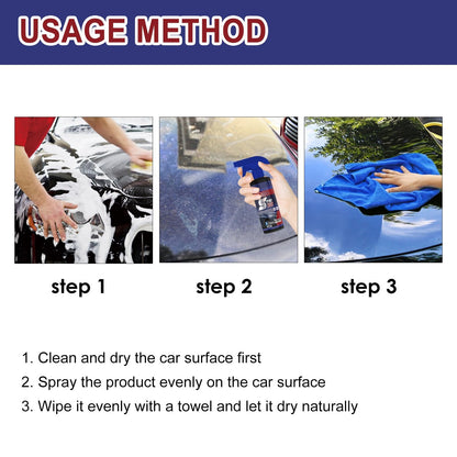 Pipiup Car Wax, Pipiup Ceramic Coating, Newbeeco Limpiador De Carro, Quick Effect Coating Agent,Multifunctional Car Restore Spray,3 in 1 High Protection Quick Car Coatingspray, Waterless Car Wash (1) - 7DAY'S