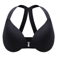 Plus Size Front Closure Bras For Women; Comfortable T-Shirt Bra; Sexy Racer Back Design; Ultra Soft And Lightweight; Women's Lingerie; Underwire - 7DAY'S