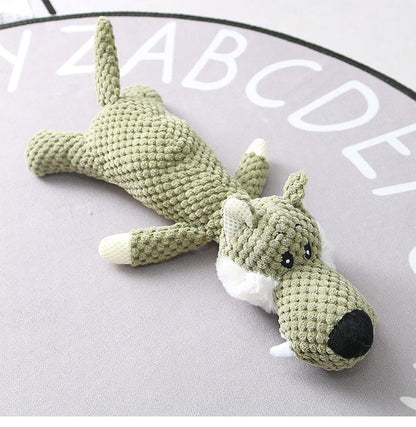 Plush Cartoon Puppy Dog Toy Pet Dog Chew Squeak Toys For Small Dogs Teeth Grinding Pet Products Dog Accessories - 7DAY'S