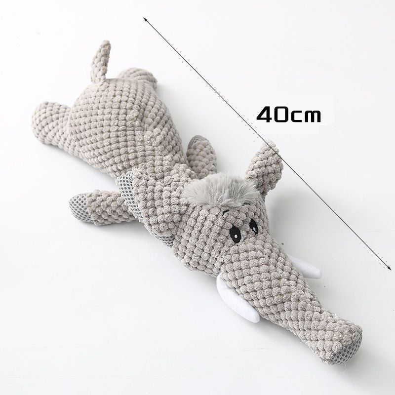 Plush Cartoon Puppy Dog Toy Pet Dog Chew Squeak Toys For Small Dogs Teeth Grinding Pet Products Dog Accessories - 7DAY'S