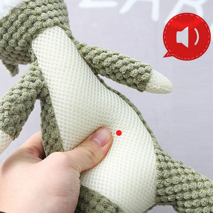 Plush Cartoon Puppy Dog Toy Pet Dog Chew Squeak Toys For Small Dogs Teeth Grinding Pet Products Dog Accessories - 7DAY'S