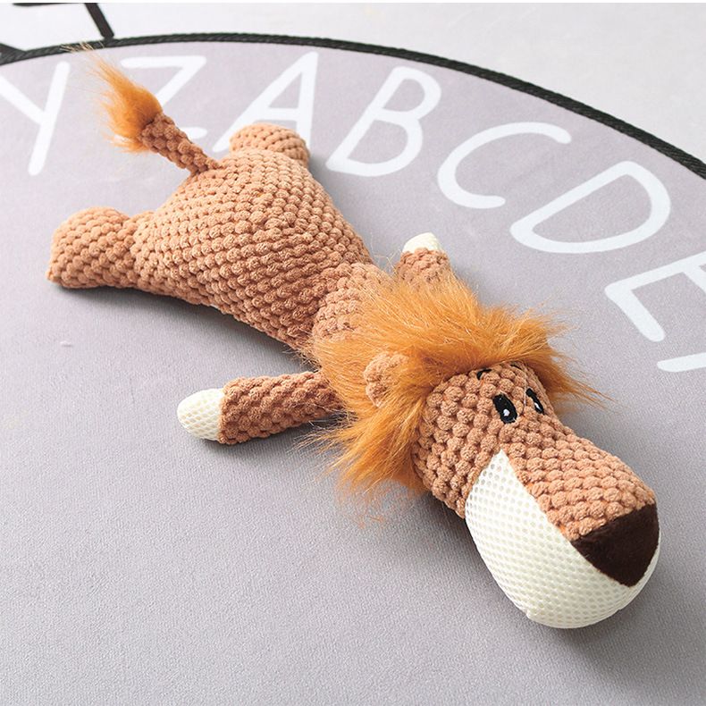 Plush Cartoon Puppy Dog Toy Pet Dog Chew Squeak Toys For Small Dogs Teeth Grinding Pet Products Dog Accessories - 7DAY'S