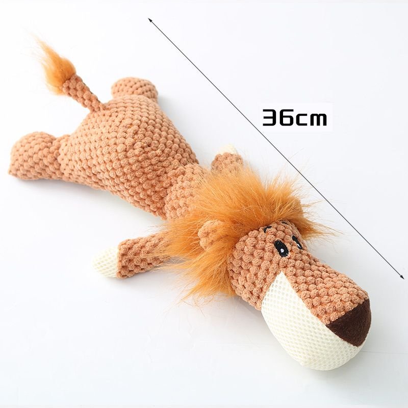 Plush Cartoon Puppy Dog Toy Pet Dog Chew Squeak Toys For Small Dogs Teeth Grinding Pet Products Dog Accessories - 7DAY'S