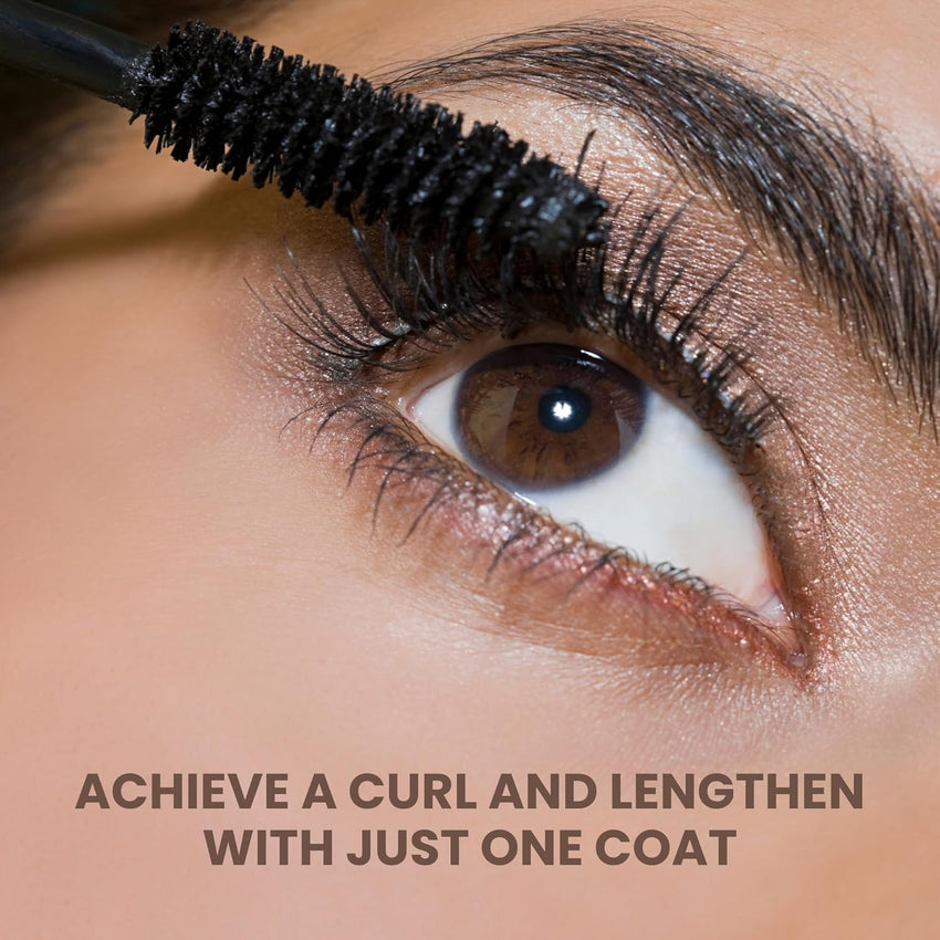 POISE Makeup HD Mascara Water - Resistant Formula | Extended Volume Fullness and Lash Definition Humidity and Smudge - Proof Eye Lashes Mascara, Black - 7DAY'S