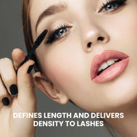 POISE Makeup HD Mascara Water - Resistant Formula | Extended Volume Fullness and Lash Definition Humidity and Smudge - Proof Eye Lashes Mascara, Black - 7DAY'S