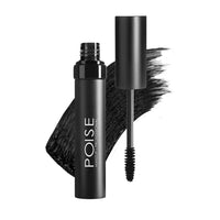 POISE Makeup HD Mascara Water - Resistant Formula | Extended Volume Fullness and Lash Definition Humidity and Smudge - Proof Eye Lashes Mascara, Black - 7DAY'S