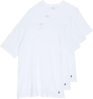 POLO RALPH LAUREN 3-Pack Big Crew Undershirts White 2XB